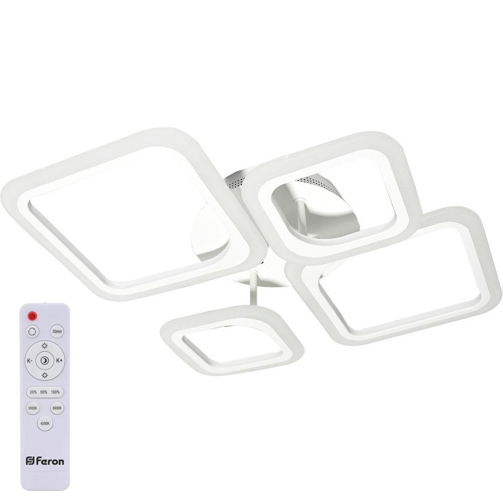 Изображение товара Светильник настенно-потолочный светодиодный FERON AL5940 с пультом управления изменение оттенков белого цвет белый
