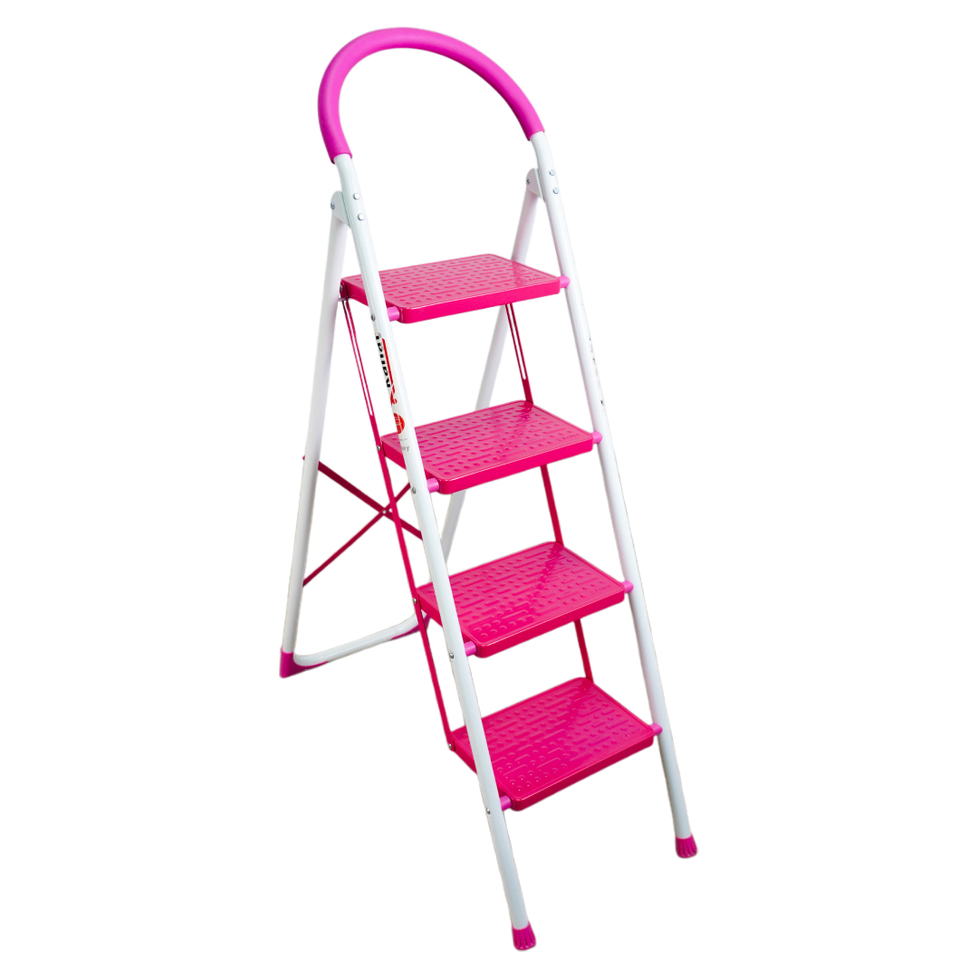Изображение товара Стремянка металлическая Kanat KGM-204 4 ступени цветная для дома и работы