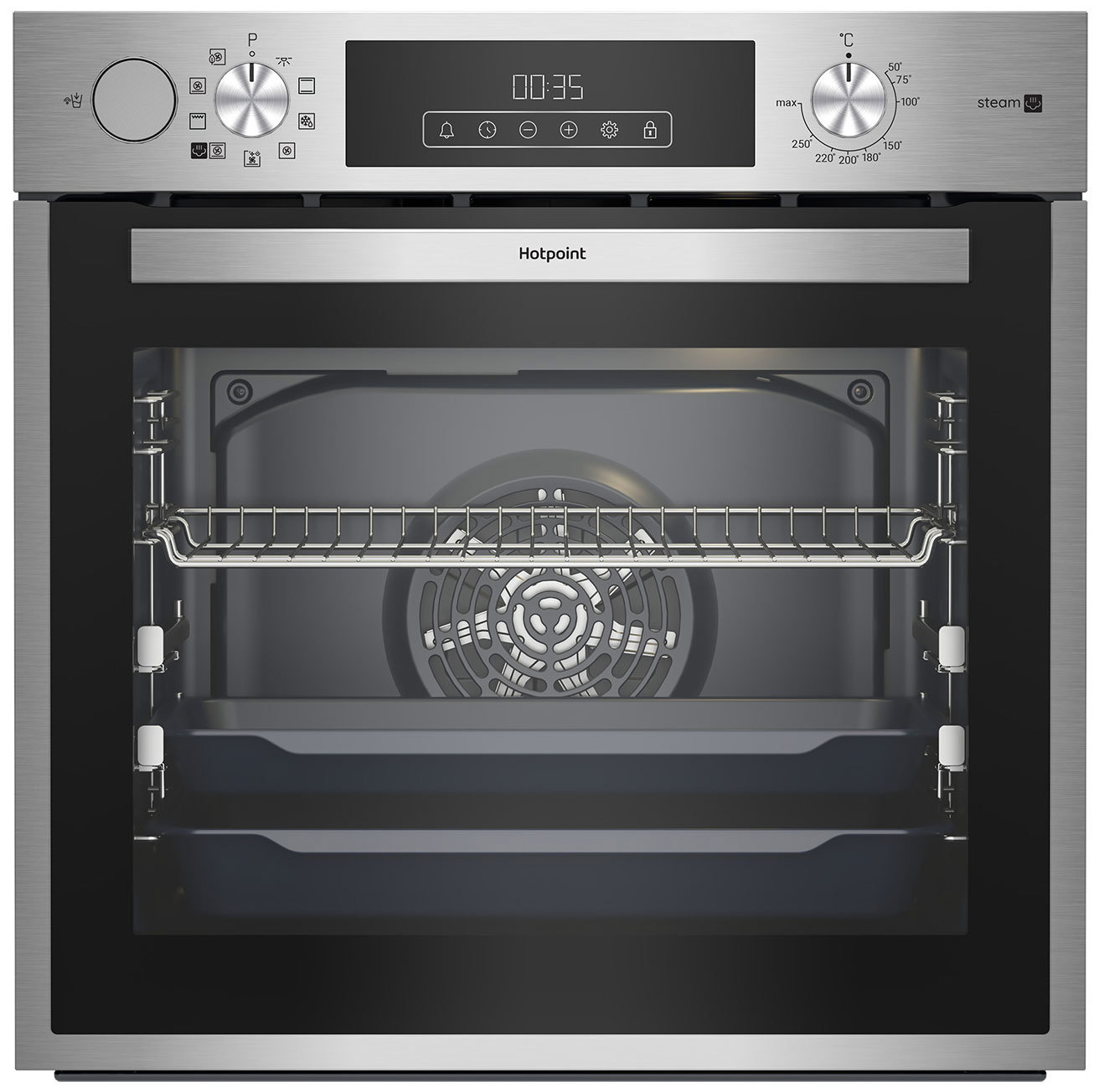 Изображение товара Встраиваемый духовой шкаф Hotpoint Fe8 S832 Jsh Ix 59.40x59.50x56.70 см цвет нержавеющая сталь