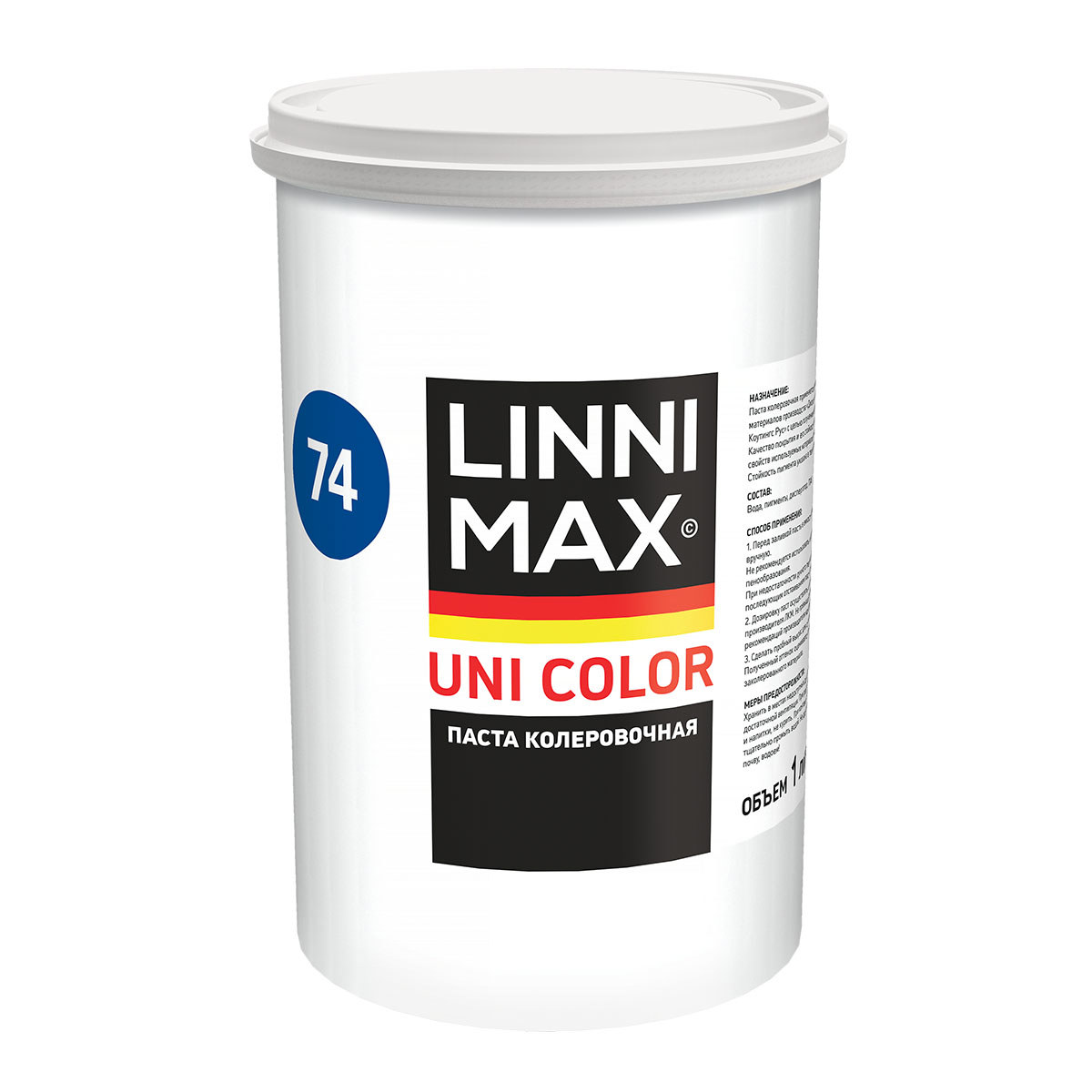 Изображение товара Краситель универсальный Linnimax UNI Color 74 цвет синий dunkelblau 1 л Изображение товара Краситель универсальный Linnimax UNI Color 74 цвет синий dunkelblau 1 л