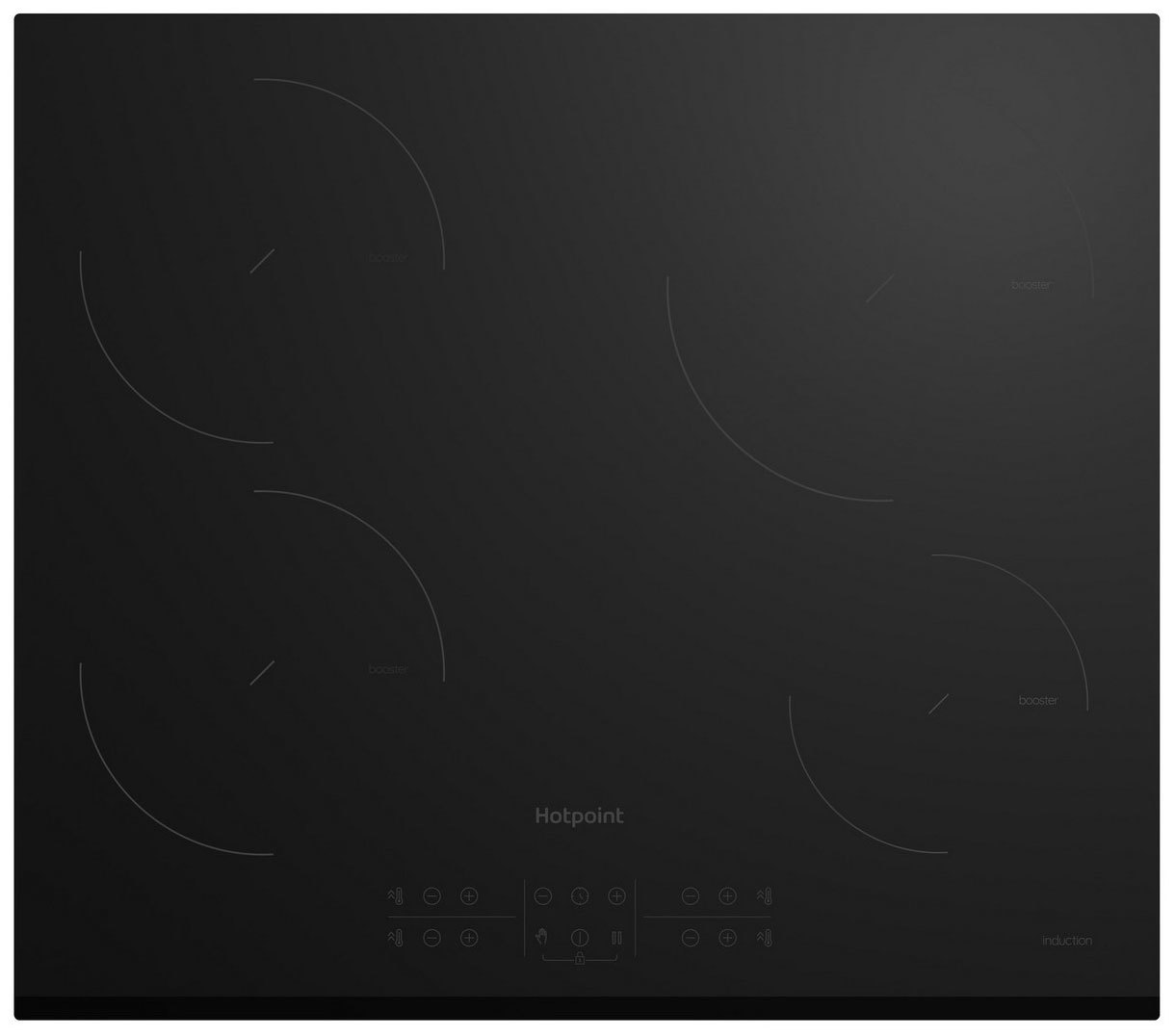 Изображение товара Электрическая варочная панель Hotpoint HB 1560S BF 58 см 4 конфорки цвет черный