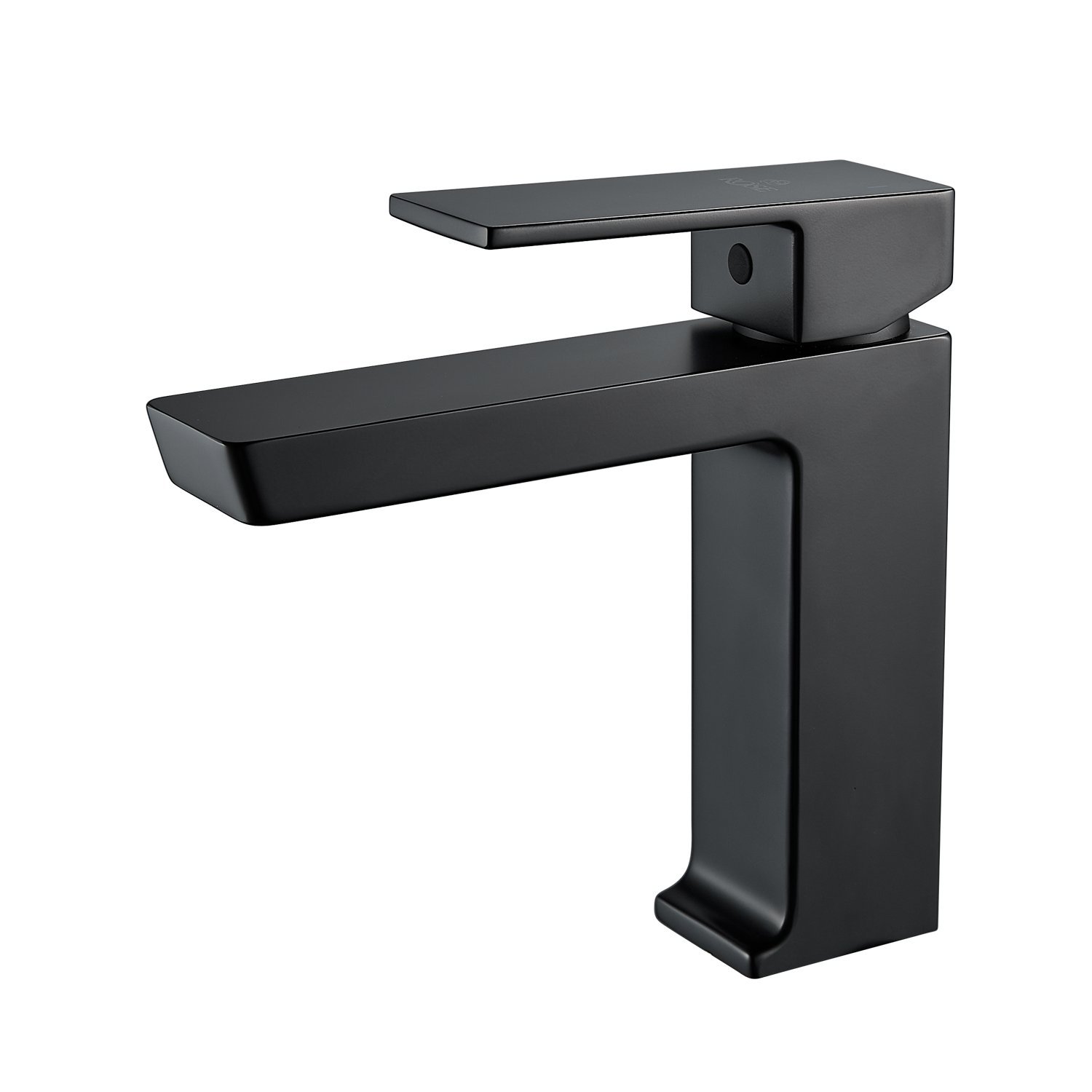 Изображение товара Черный однорычажный смеситель для раковины Rose R1801H-1 с аэратором и керамическим картриджем