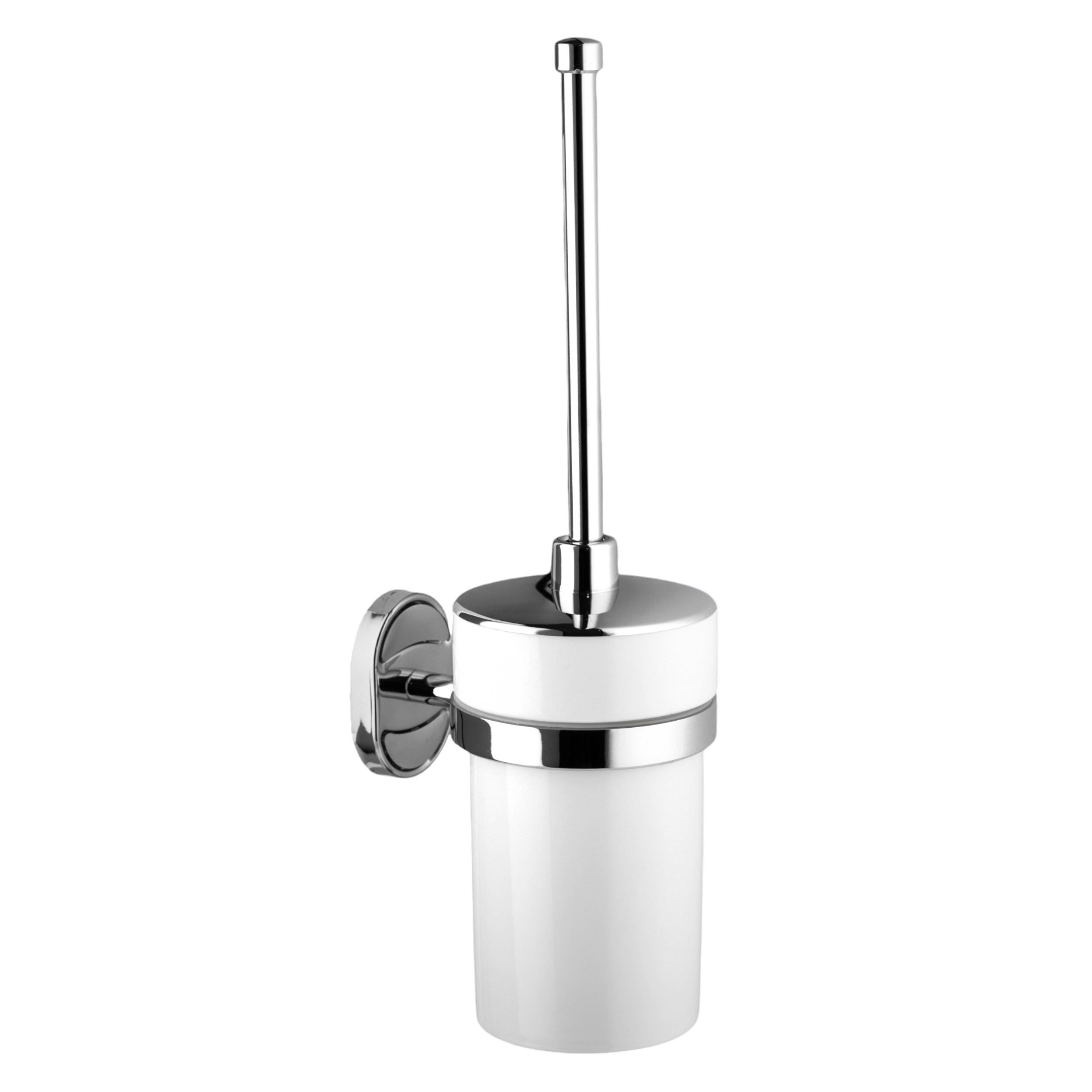 Изображение товара Ёршик для унитаза Potato P2910-2 настенный цвет белый, хром