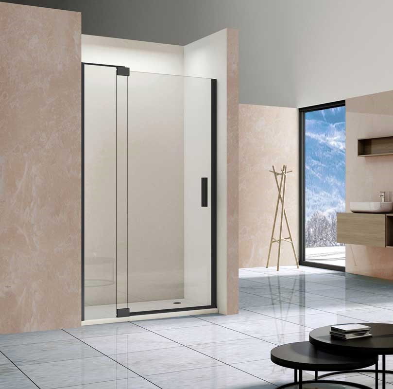 Изображение товара Душевая дверь VINCEA Extra VDP-1E1112CLB 120x200 см, черный профиль, стекло 8 мм