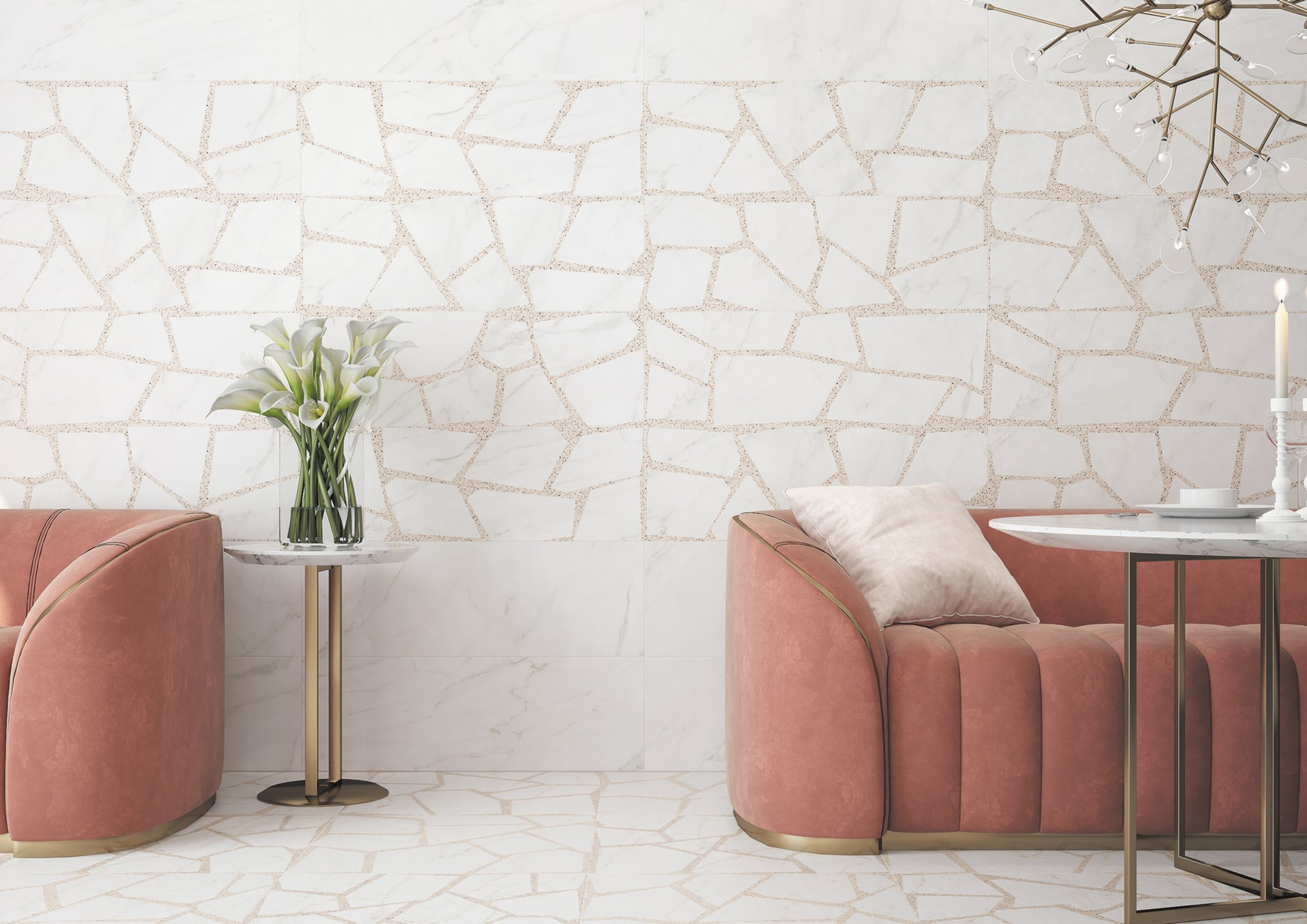 Изображение товара Настенная плитка Керамин Канцоне-Р 7 90x30 белая итальянский стиль