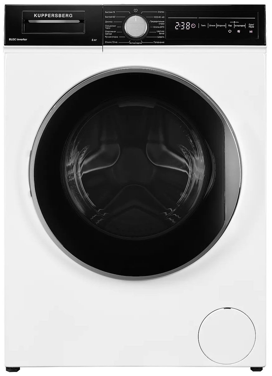 Изображение товара Стиральная машина Kuppersberg WM 411 W 6 кг белый Turbo пар A+++