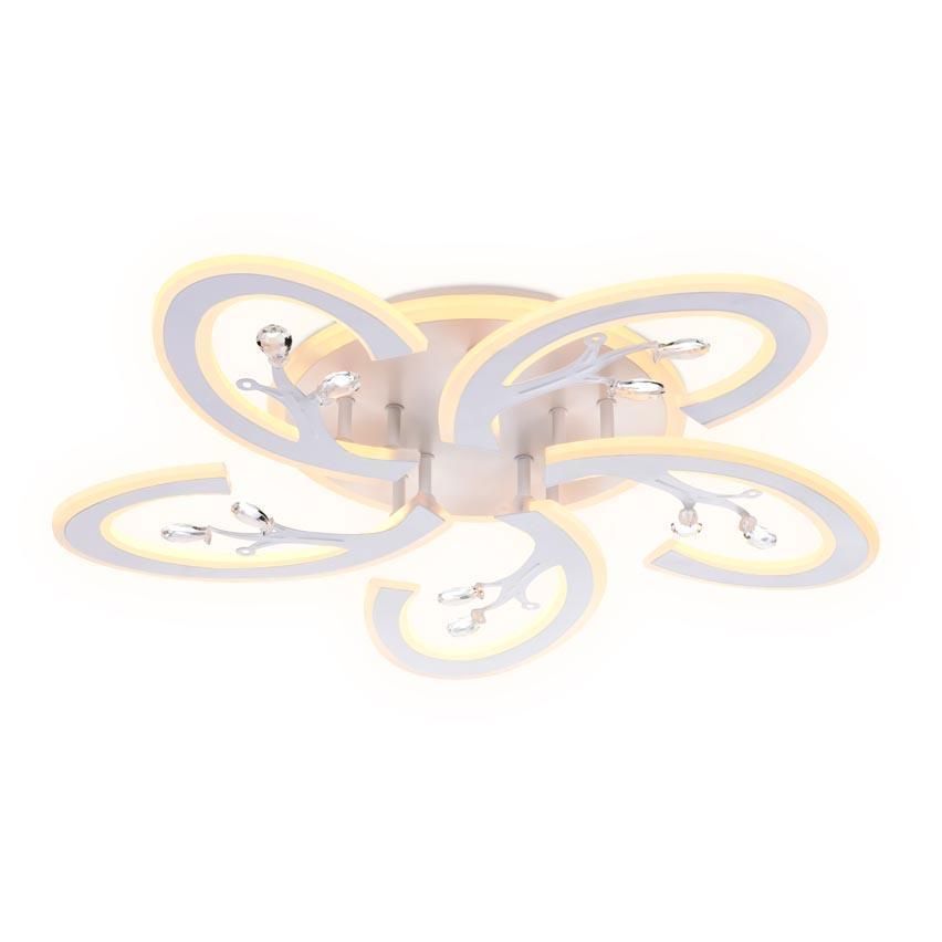 Изображение товара Люстра потолочная светодиодная Ambrella Light FA512 120W белая стиль кантри