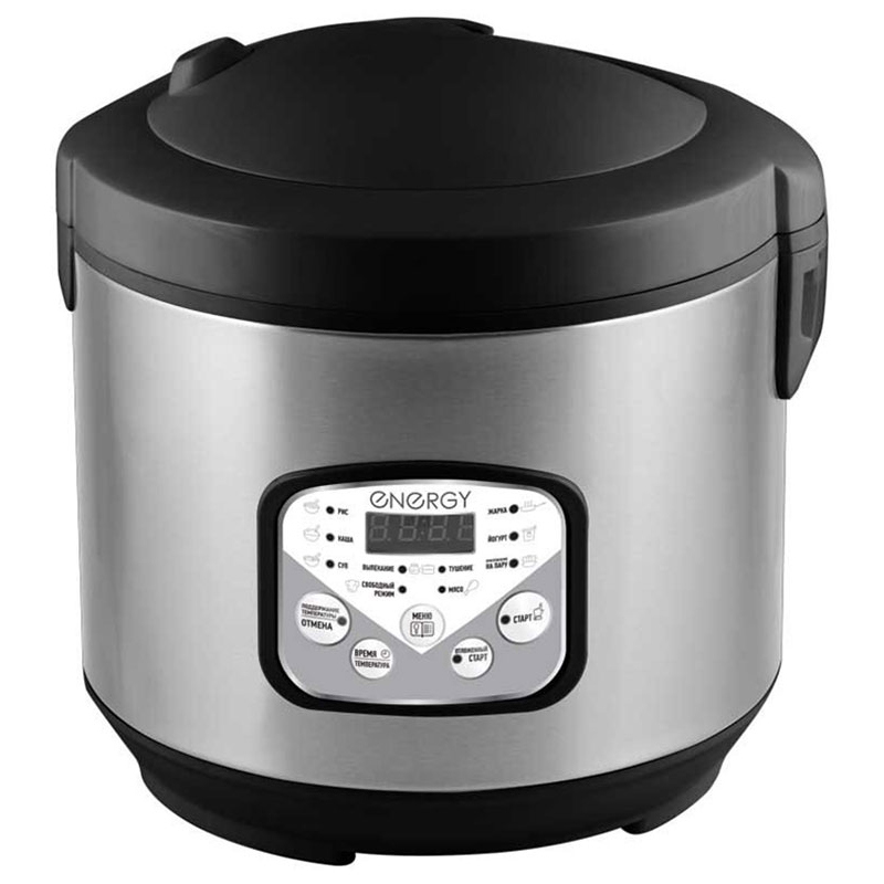 Изображение товара Мультиварка ENERGY EN-257 5 л 10 программ черная нержавеющая сталь