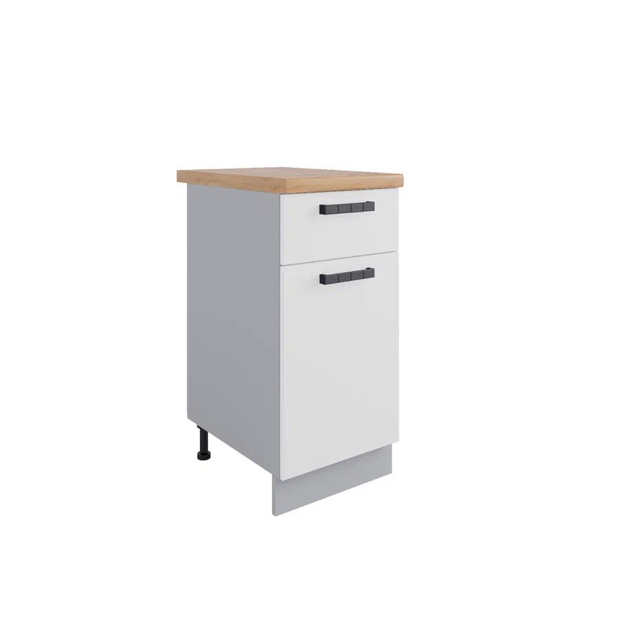 Изображение товара Кухонный шкаф напольный Nova 30000000169 40x81.6x60 см белый светло-серый ЛДСП