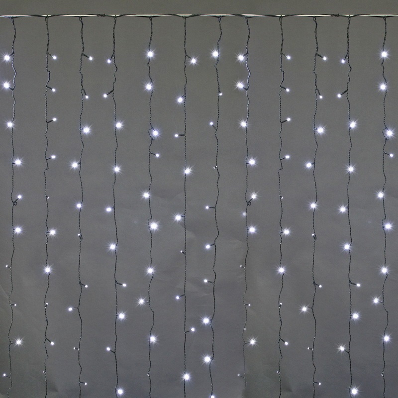 Изображение товара Электрогирлянда универсальная Sneha a-943 ww-w flash занавес 20x20 м 300 ламп 1 режим работы