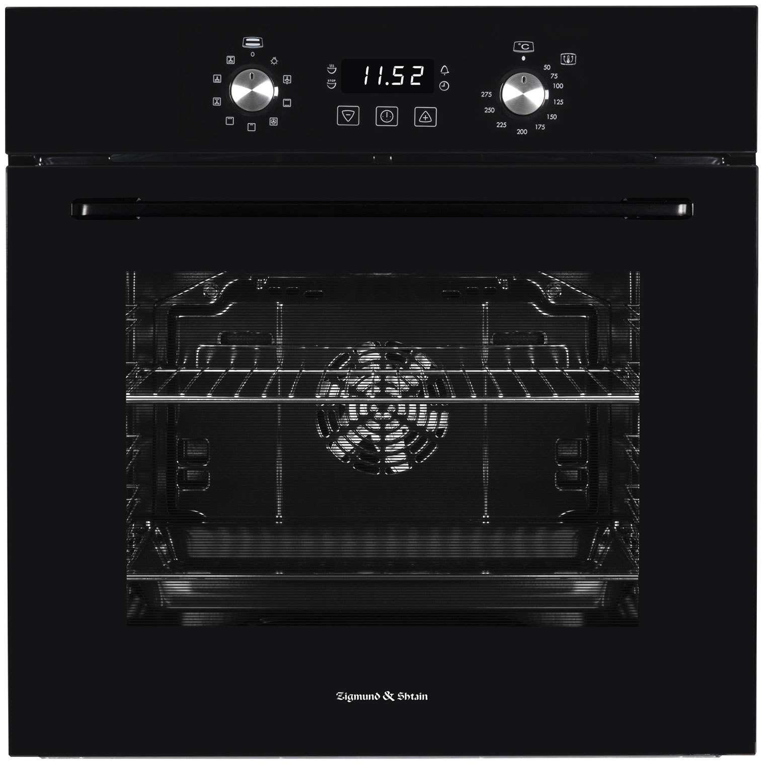 Изображение товара Встраиваемый духовой шкаф Zigmund Shtain E 167 B 73л черный с программатором и телескопическими нап