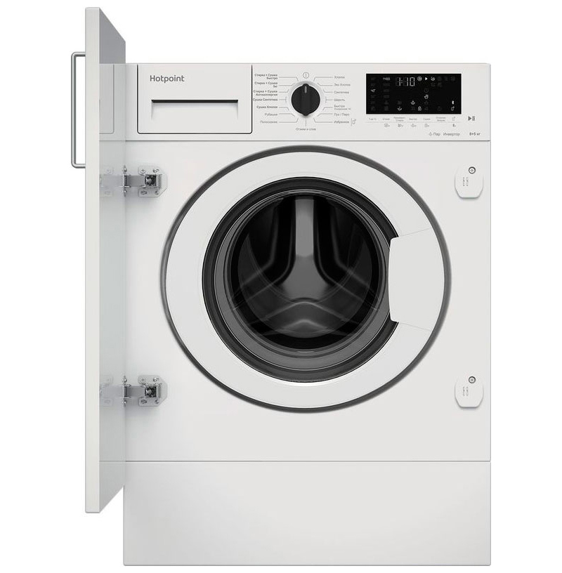 Изображение товара Встраиваемая стиральная машина Hotpoint BI WDHT 8548 V 8 кг белая