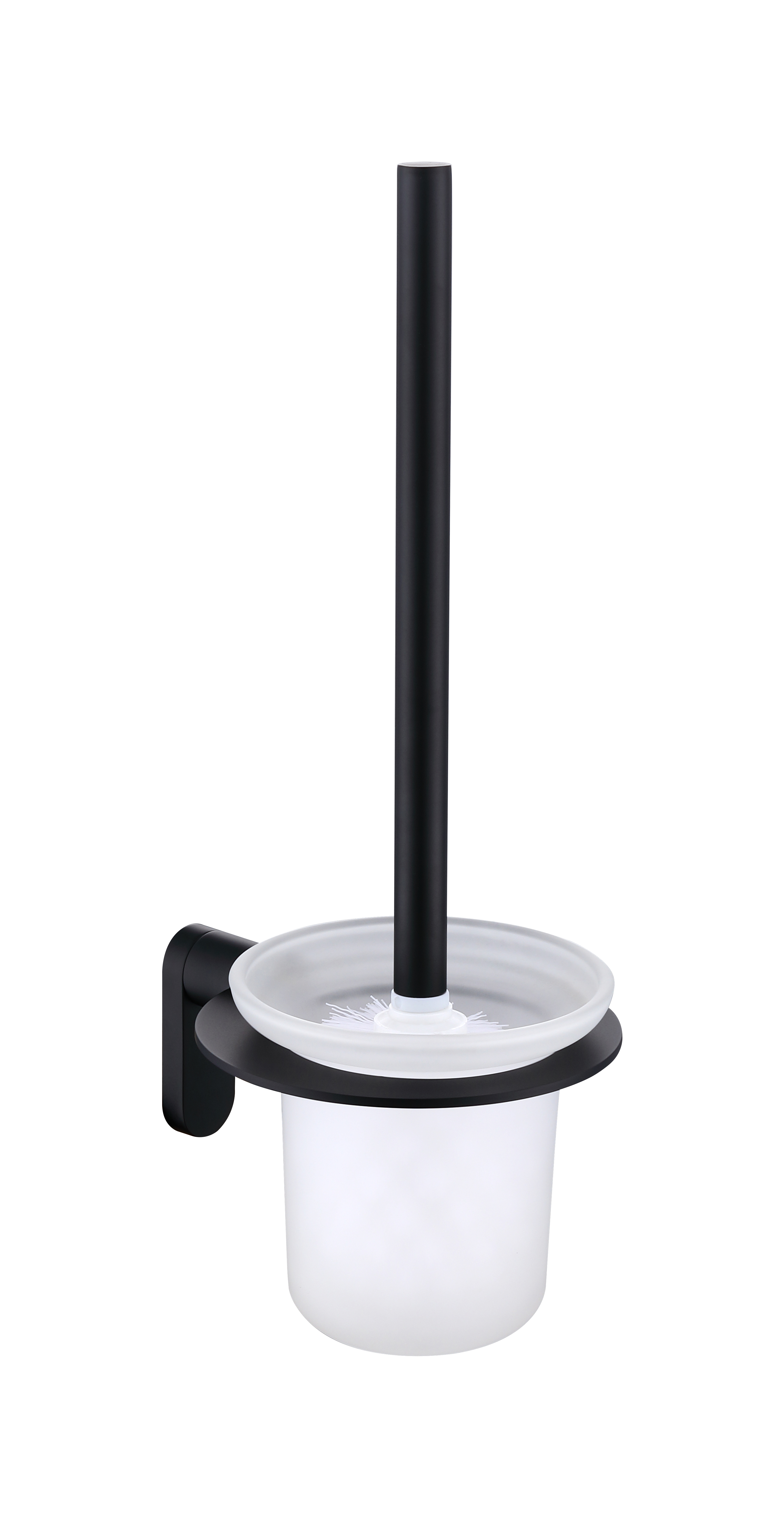 Изображение товара Настенный ершик для унитаза RAGLO R300 черный с двумя насадками и креплением