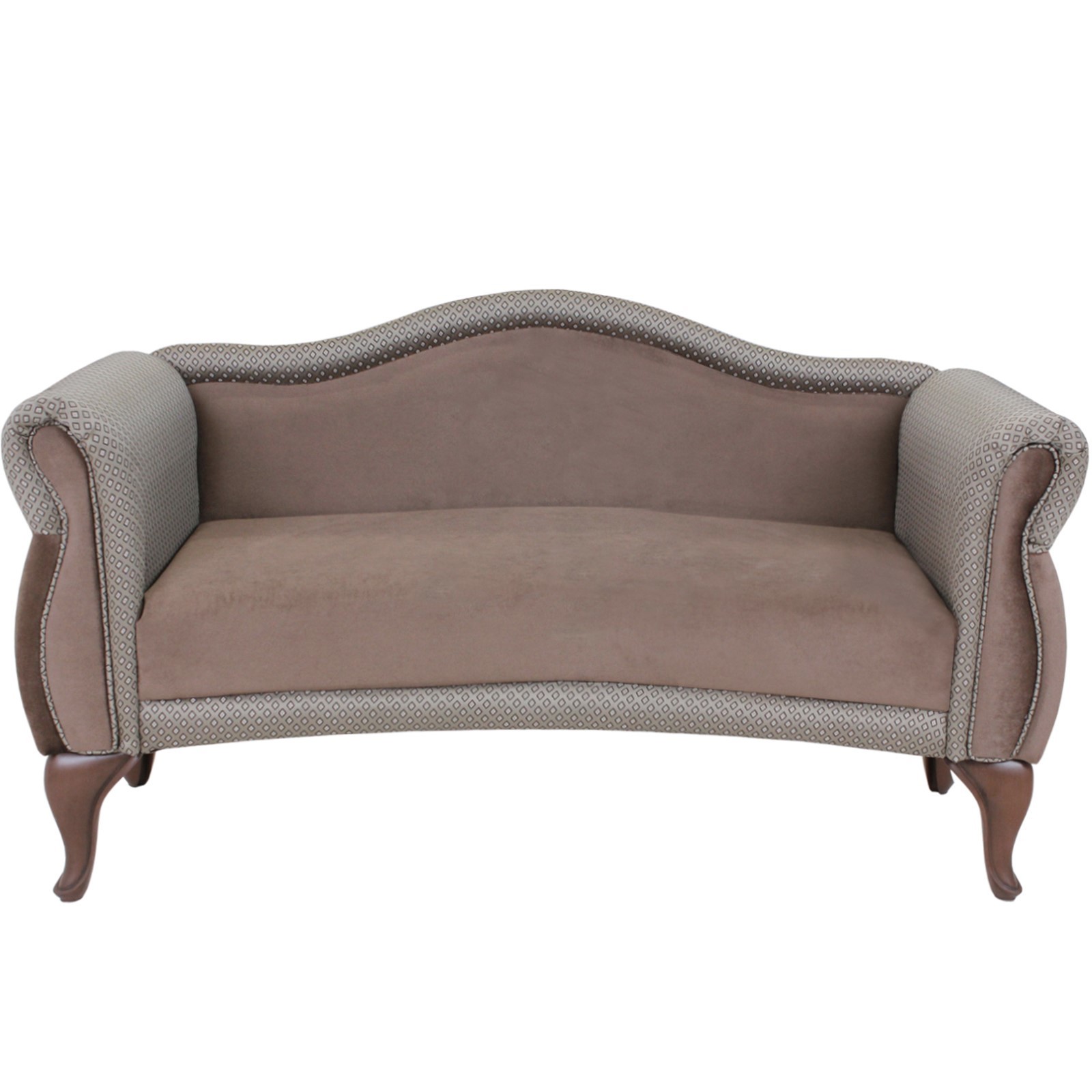 Изображение товара Диван ГК Аквилон Лилия 126x94.5x49 см велюр цвет леон 11, луиза мокко