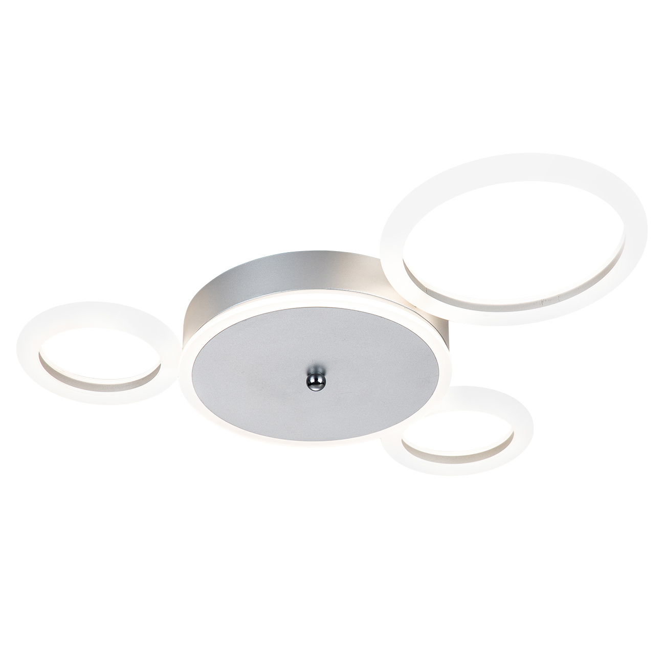 Изображение товара Люстра потолочная светодиодная Escada Saturn 12 м² регулируемый белый свет серый серебристый