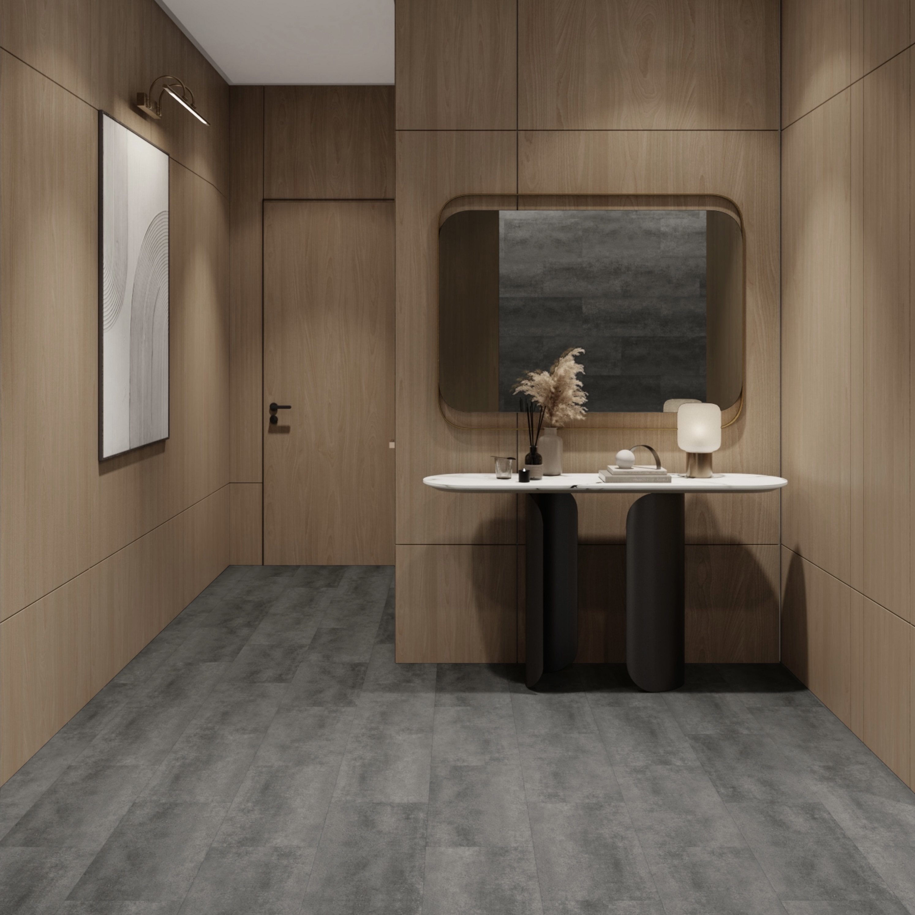 Изображение товара Кварцвиниловая плитка Novafloor Keramik 2.23 м² серый бетон 43 класс