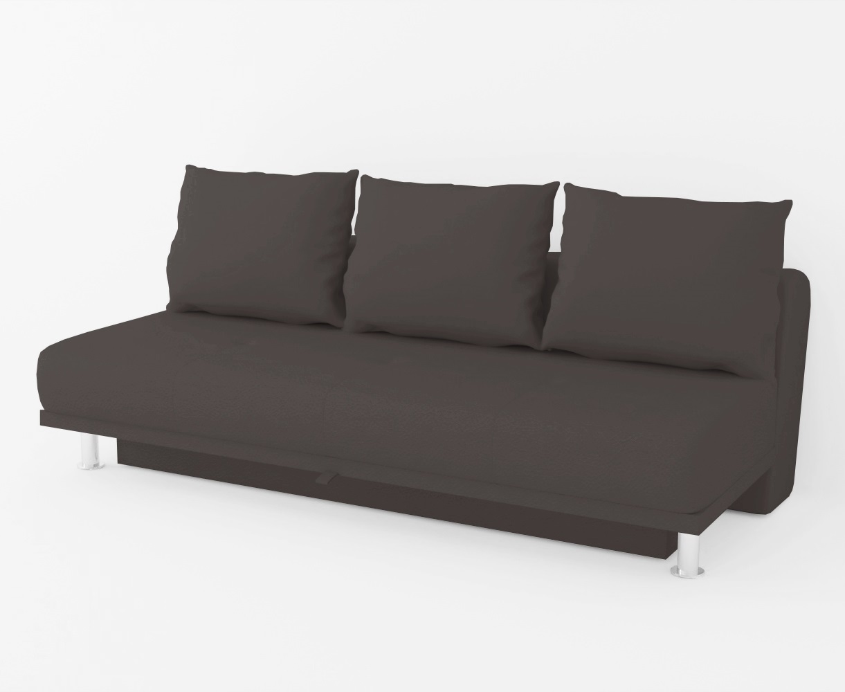 Изображение товара Диван раскладной Edlen 093 195x70x92 см рогожка chocolate современный дизайн