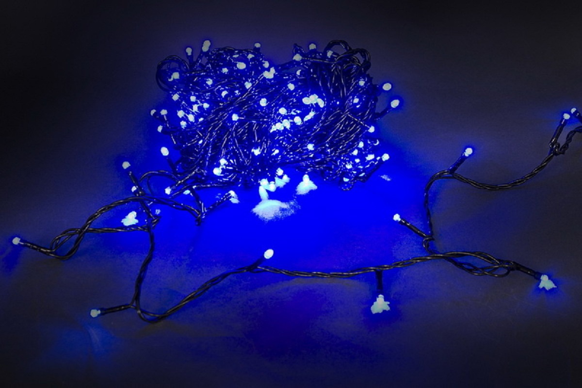 Изображение товара Электрогирлянда комнатная SNEHA A-244 BLUE 18 м 200 ламп синий