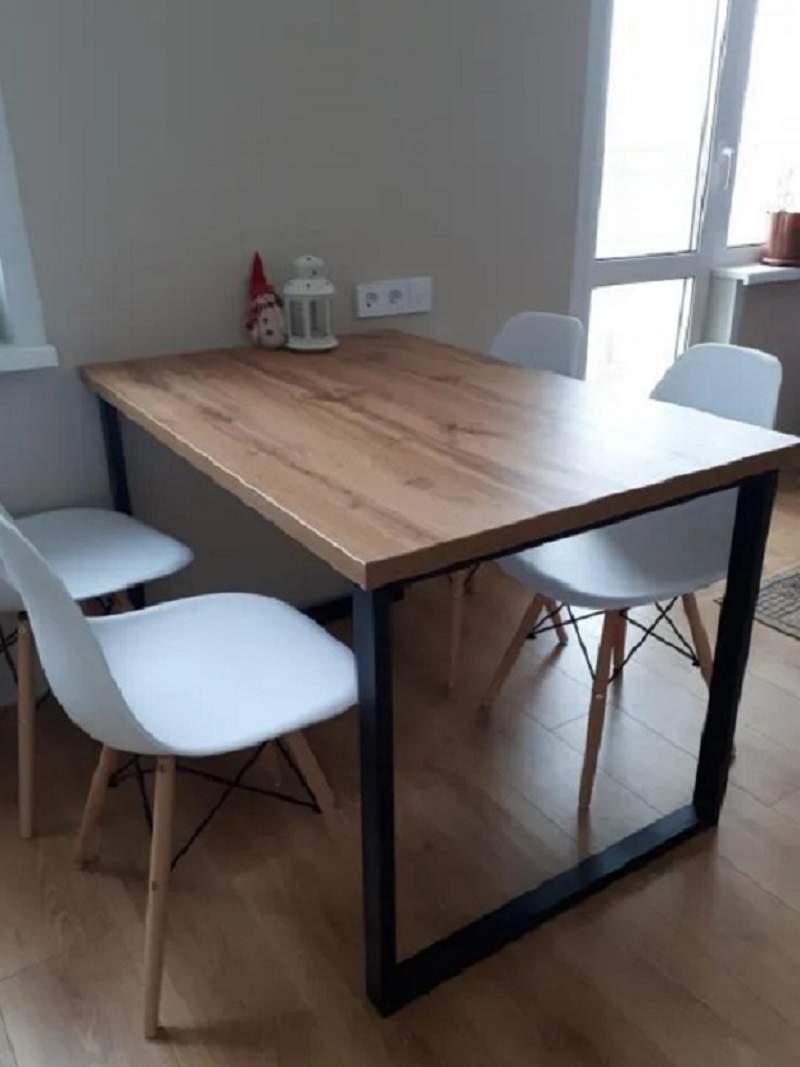 Изображение товара Обеденный стол в стиле Лофт Diko Loft DL-867269 90x60см дуб табачный