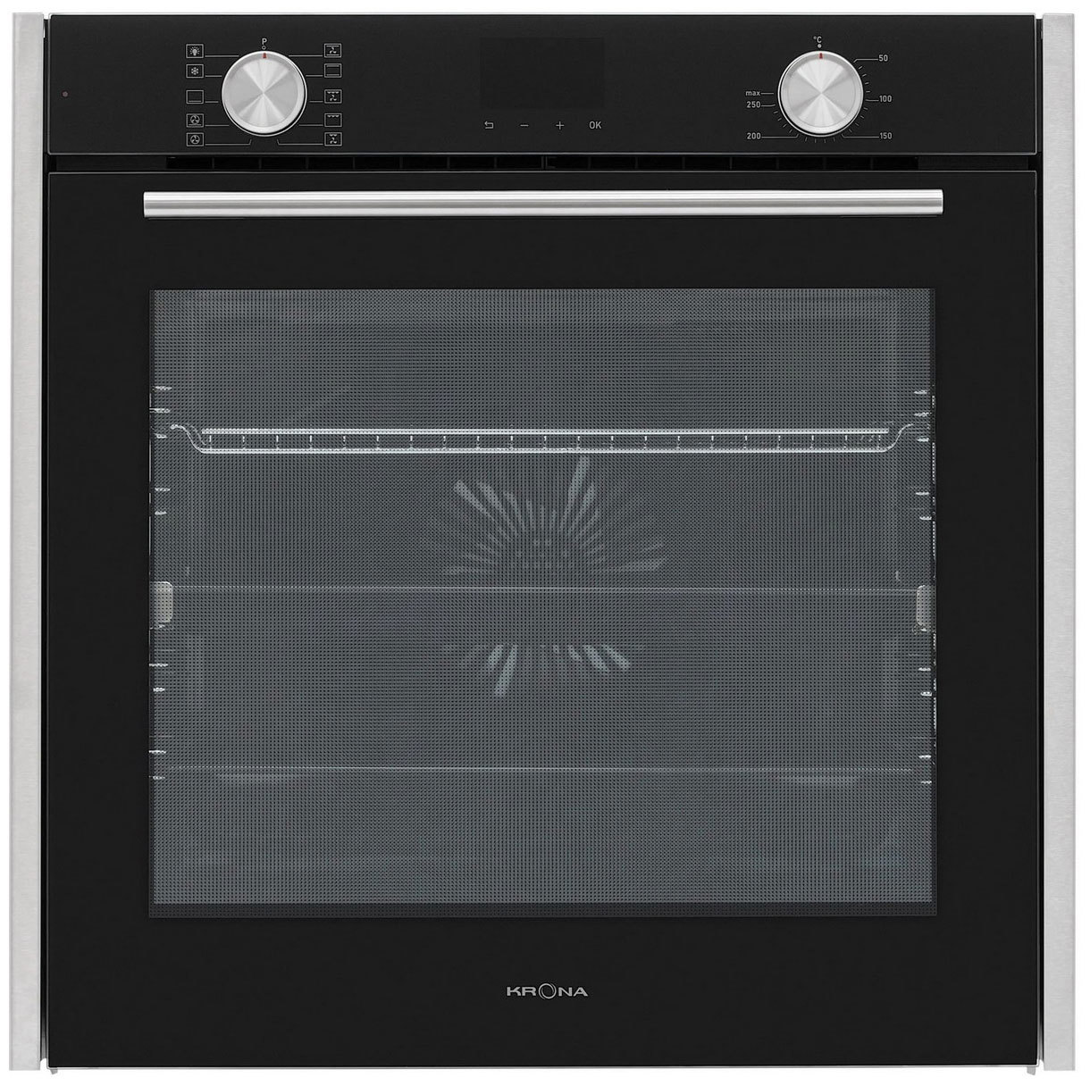 Изображение товара Встраиваемый духовой шкаф Krona Quendel 60 Bl/S 59.50x59.50x54.70 см цвет черный