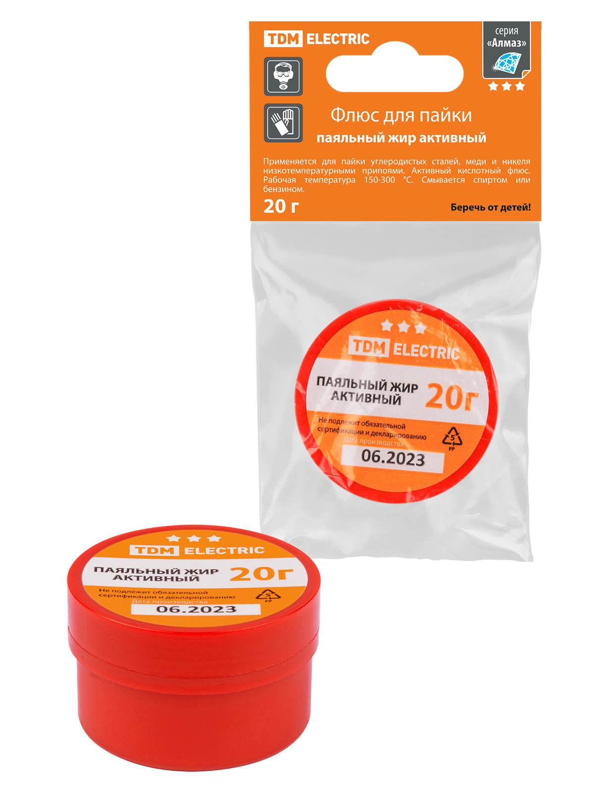 Изображение товара Припой Tdm electric Алмаз SQ1025-1512 20 г 30 шт для радиоэлектроники