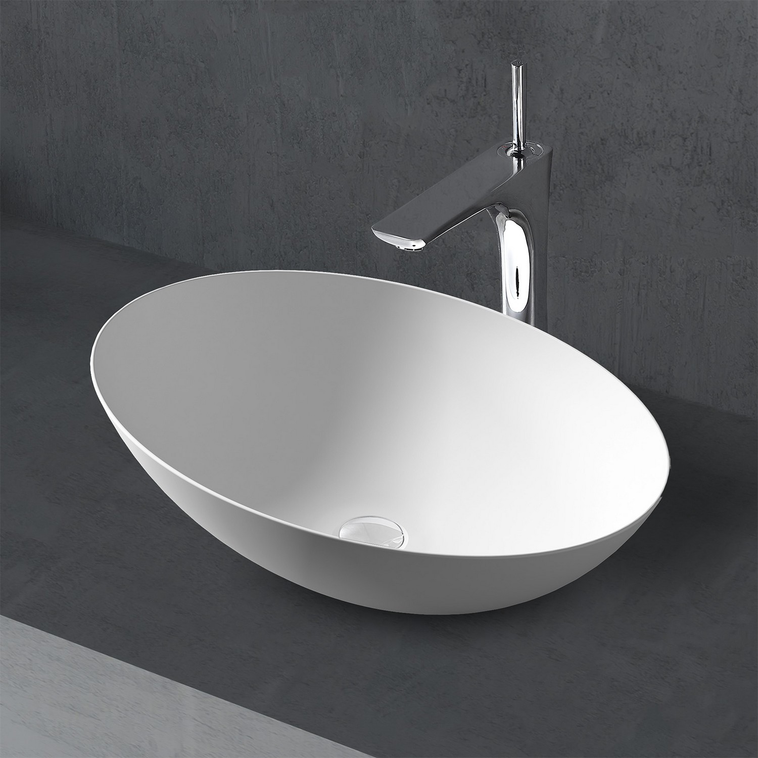 Изображение товара Раковина накладная Abber stein AS2609 50см цвет белый