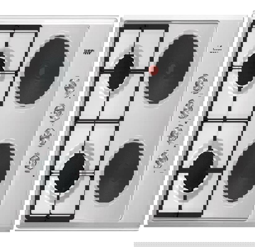 Изображение товара Комбинированная варочная панель Simfer 4 конфорки 60x52 см цвет нержавеющая сталь