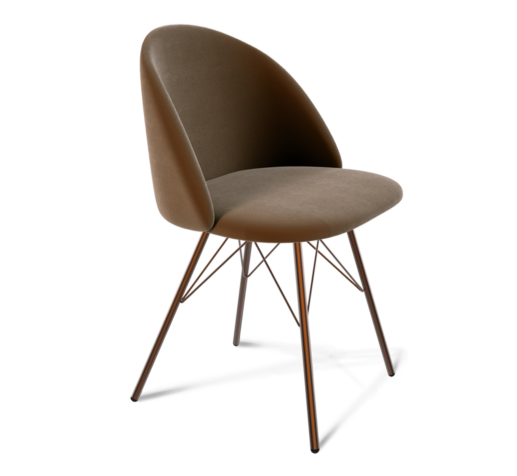 Изображение товара Стул Sheffilton 9023012102 из микровелюра с металлическими опорами