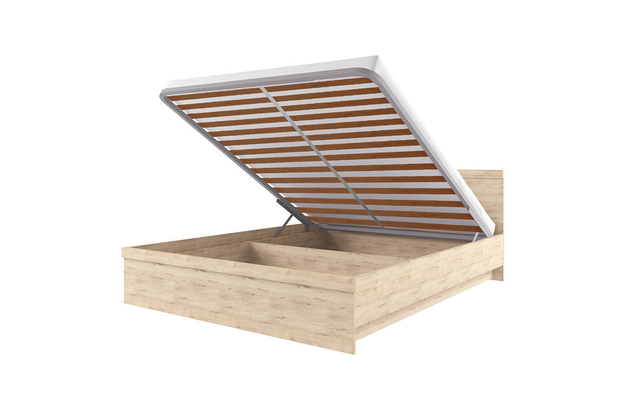 Изображение товара Кровать Anrex Oskar с подъемником, дуб, современный стиль, Беларусь