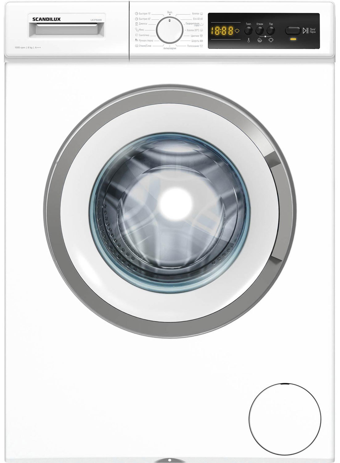 Изображение товара Стиральная машина Scandilux Lx3t8200 59.7x84.5x52.7 см 8 кг цвет белый