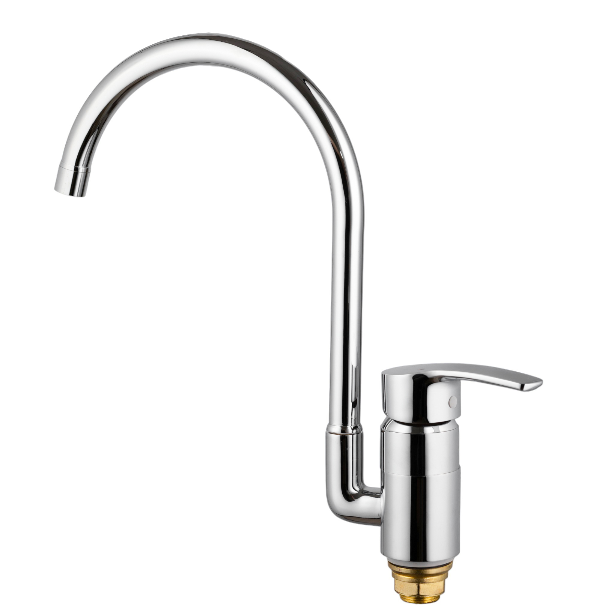 Изображение товара Смеситель для кухни Potato P7008 поворотный излив 22 см цвет хром