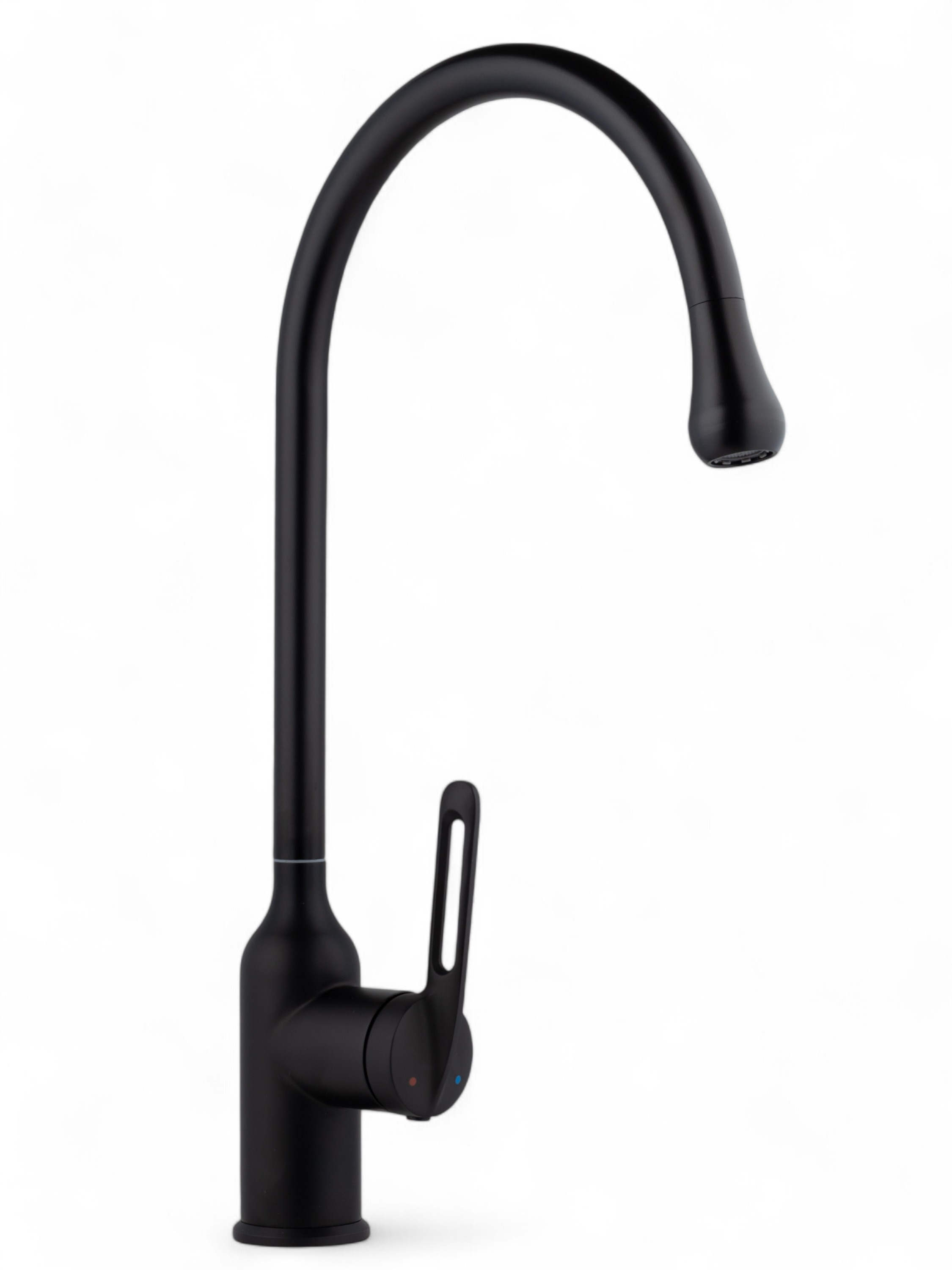 Изображение товара Смеситель для кухни Oute T713K-300 поворотный излив черный нержавеющая сталь