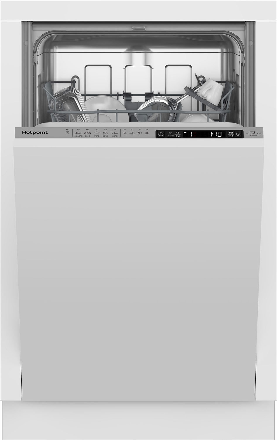 Изображение товара Встраиваемая посудомоечная машина Hotpoint HIS 1C56W 44.8 см 5 программ цвет белый