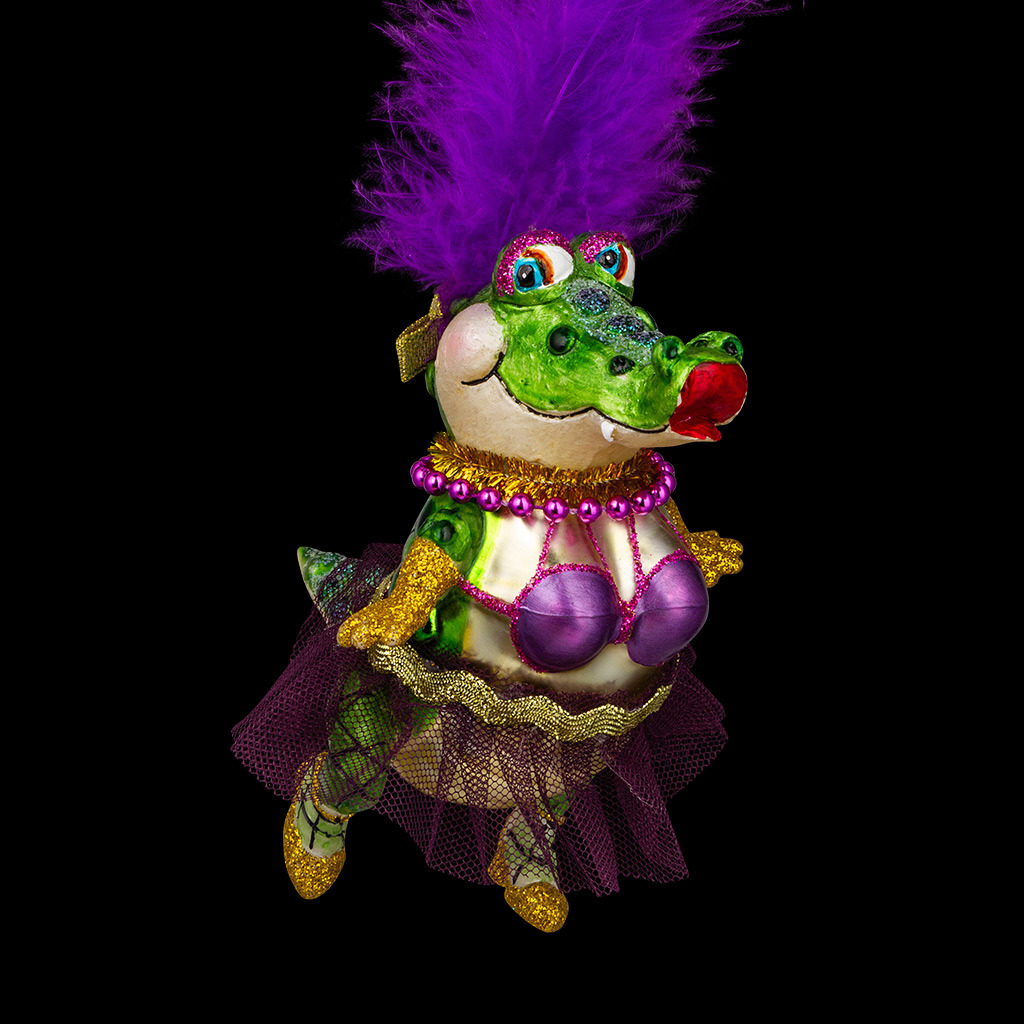 Изображение товара Елочная игрушка Erichkrause Кроко карнавал 13 см x 8 см разноцветный