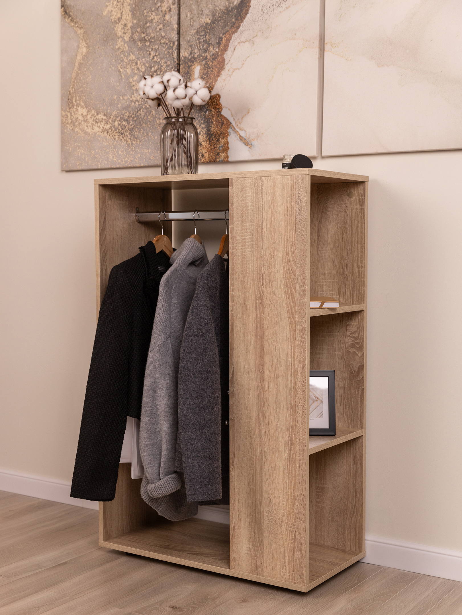 Изображение товара Шкаф Formula мебели ШП-02-С 70x110x35.5 см ЛДСП цвет дуб сонома