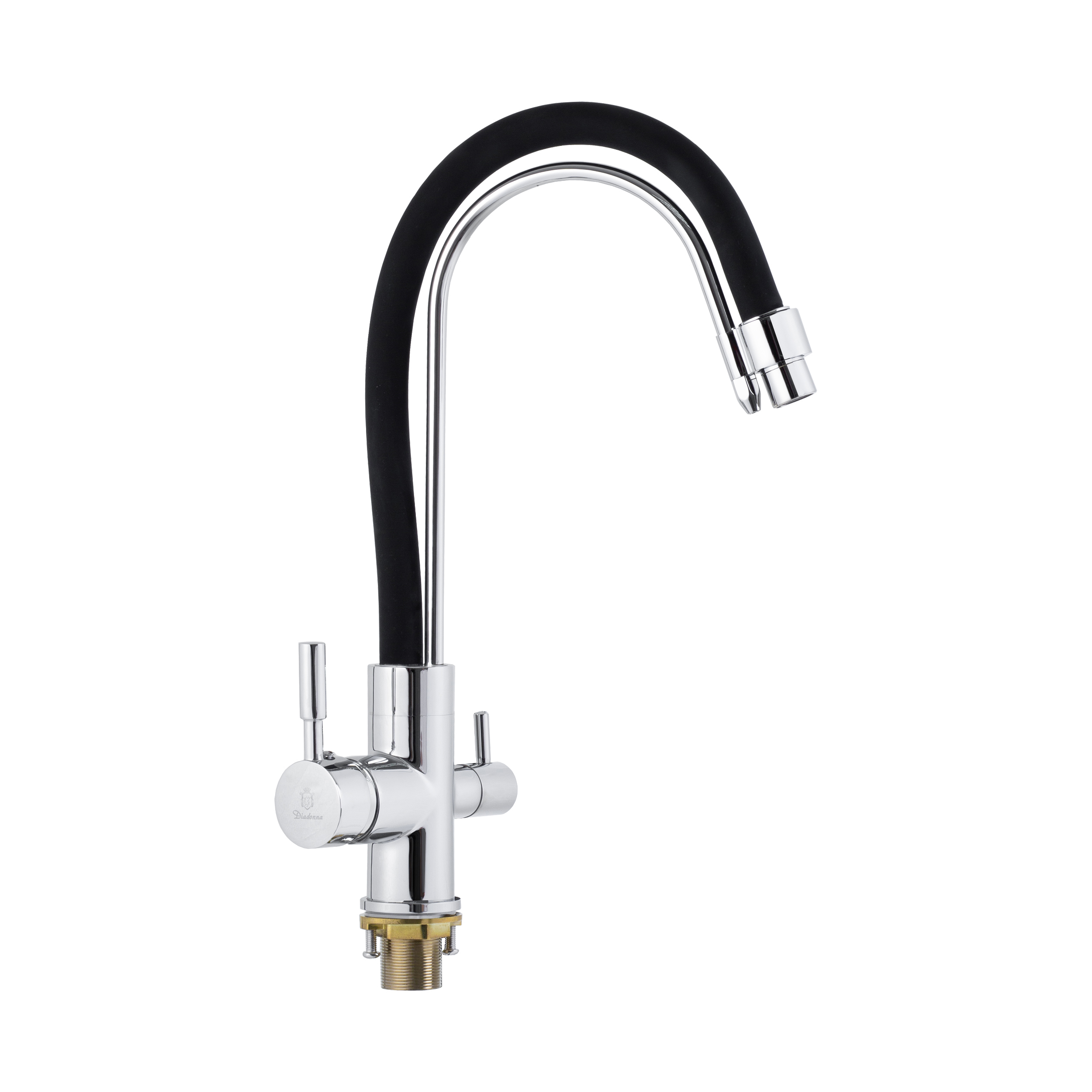 Изображение товара Смеситель для кухни Diadonna D49-19017 гибкий излив 26.5 см цвет хром