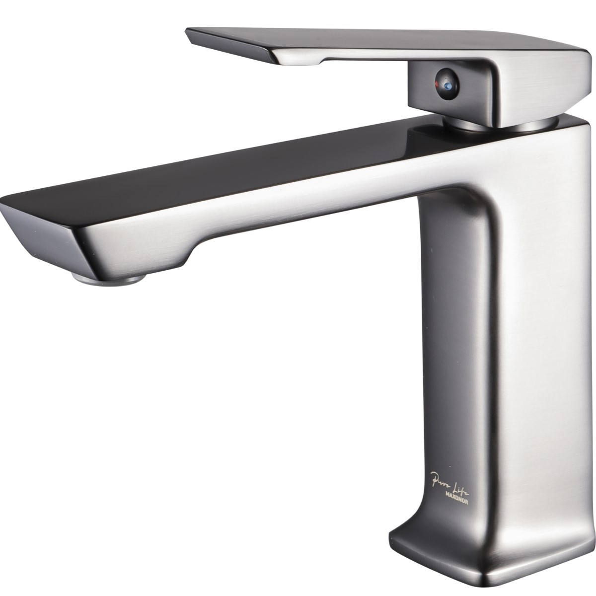 Изображение товара Смеситель для раковины Maxonor PURE LIFE PL1090-9 однорычажный графит матовый