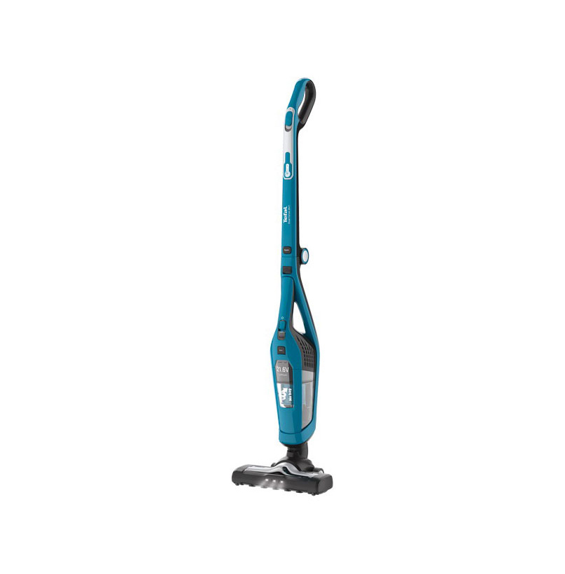 Изображение товара Пылесос вертикальный Tefal Cordless Handstick Dual Force 2 в 1 голубой 130 Вт 0.6 л