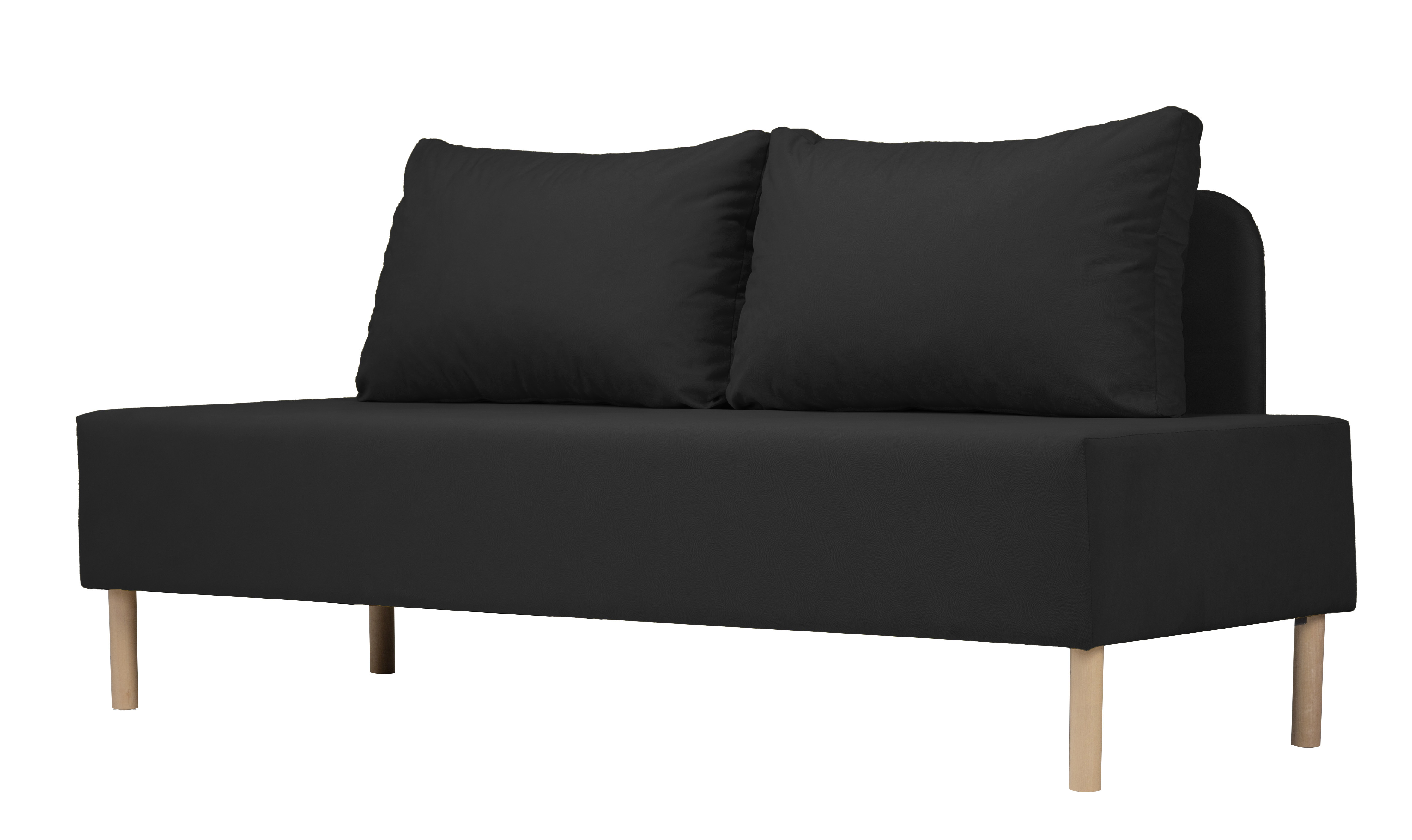 Изображение товара Диван прямой Диван не мебель Татуин id000122-Maseratiblack 192x80x90 см велюр цвет черный