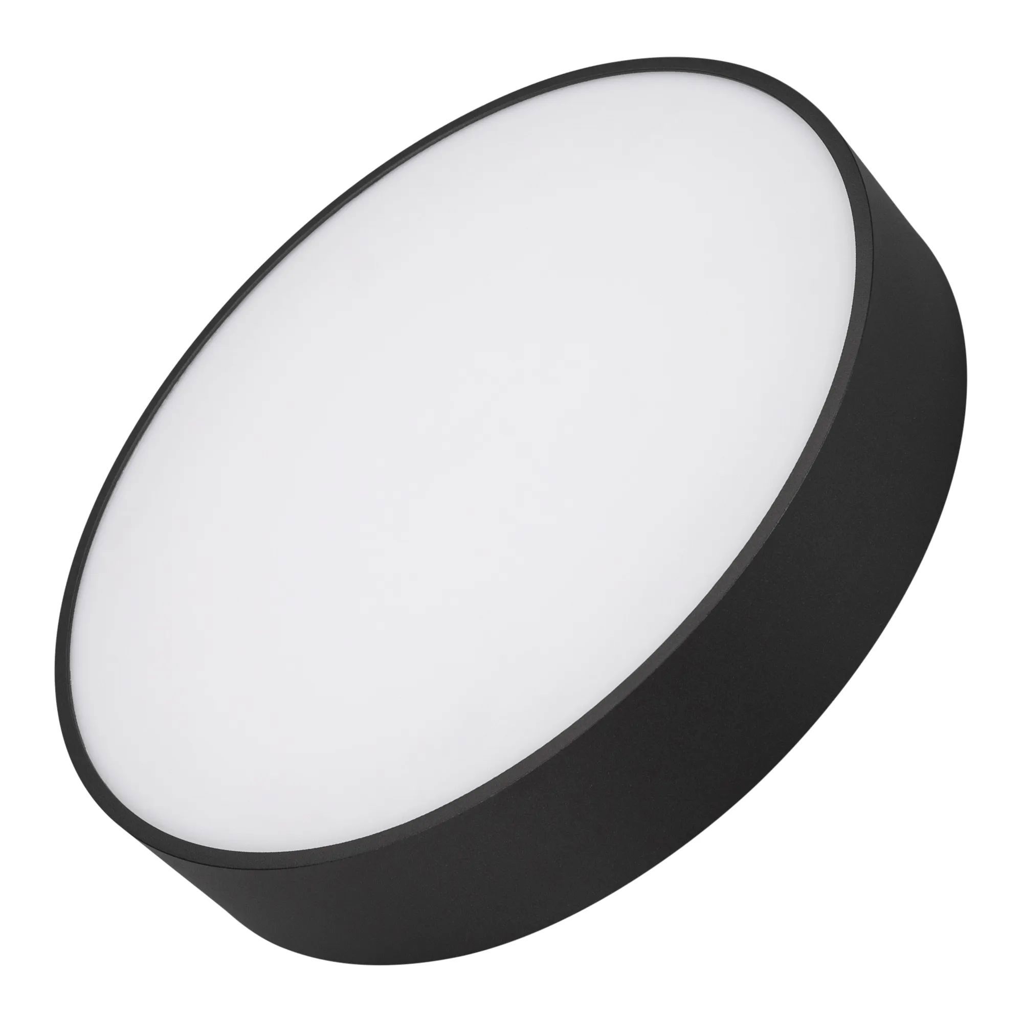 Изображение товара Светильник настенно-потолочный светодиодный Arlight Rondo 8 м² теплый белый (желтый) свет цвет черный