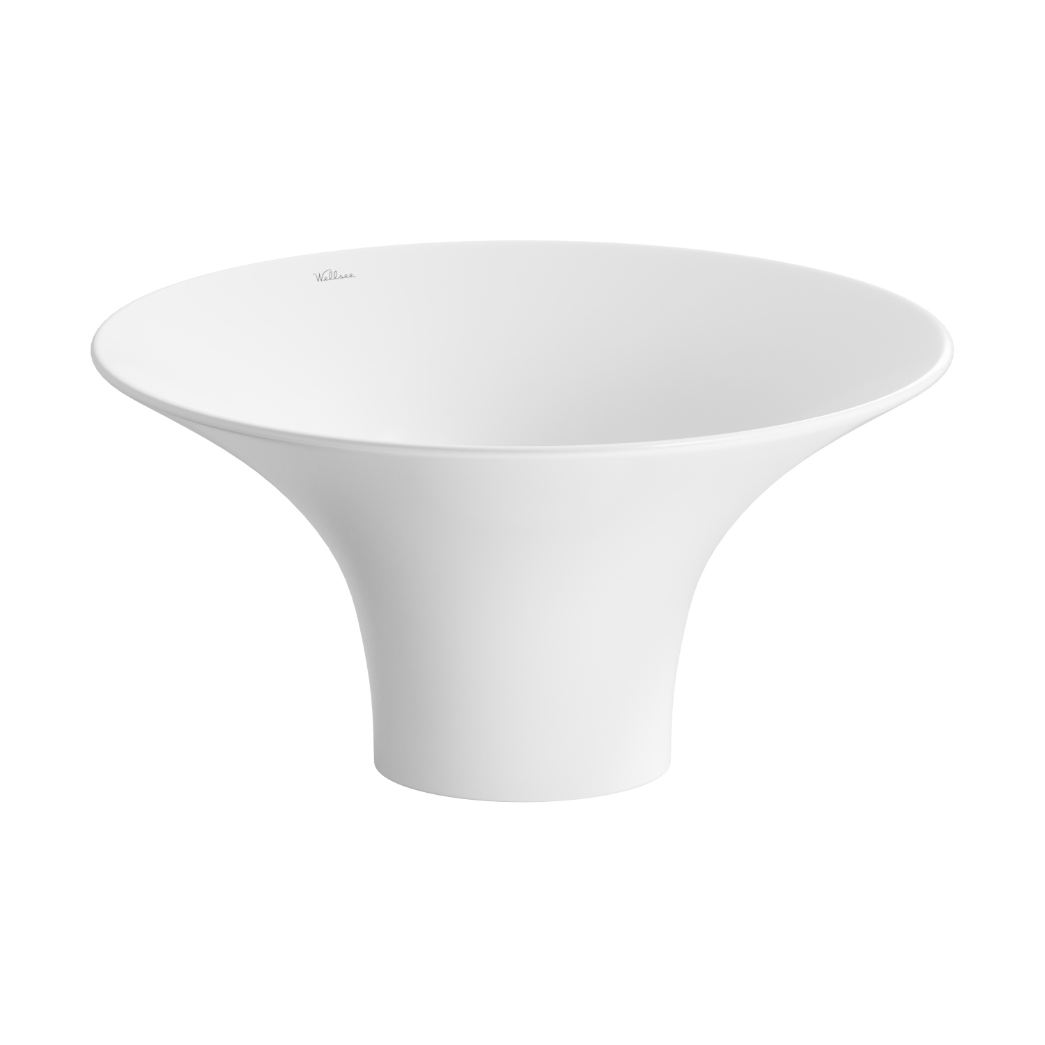 Изображение товара Раковина Wellsee Crepe de France 36см цвет белый глянец