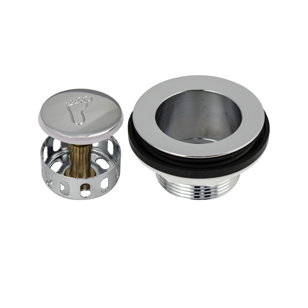 Изображение товара Донный клапан для раковины Do.korona DK-815B 6.5 см ø45 клик-клак хром