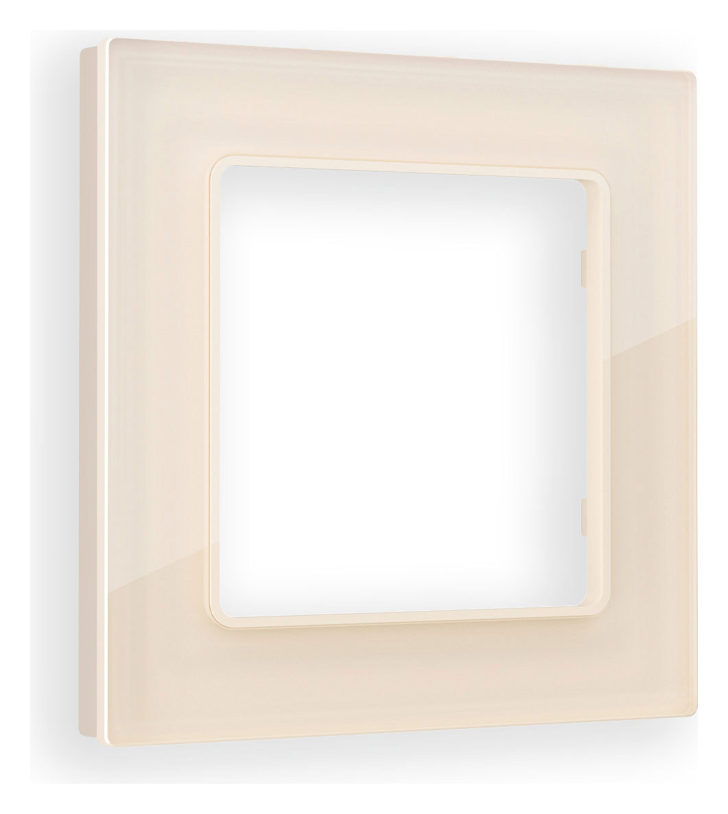Изображение товара Рамка для розеток и выключателей Ambrella volt Alfa Platos AF380301 бежевый