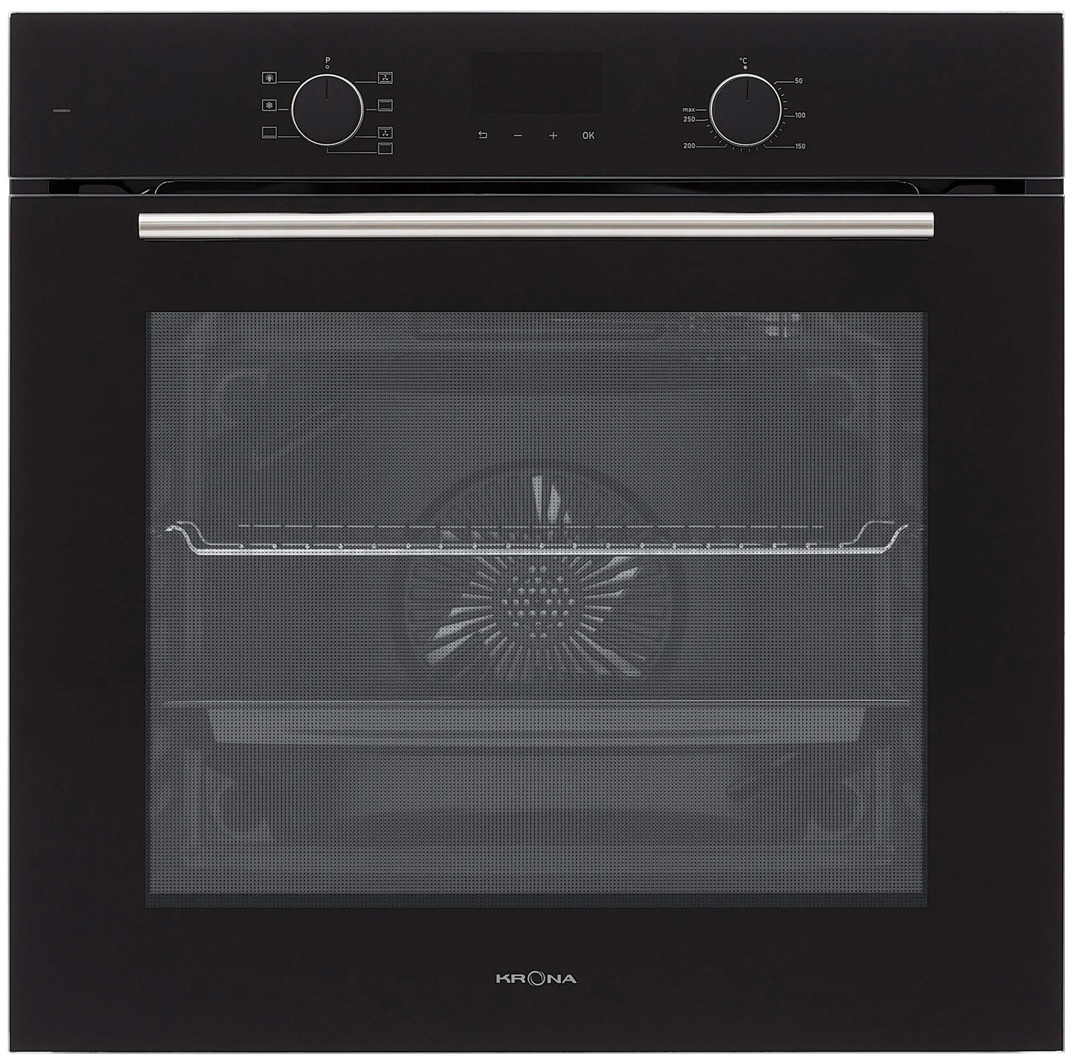 Изображение товара Встраиваемый духовой шкаф Krona Element D Plus 60 Bl черный