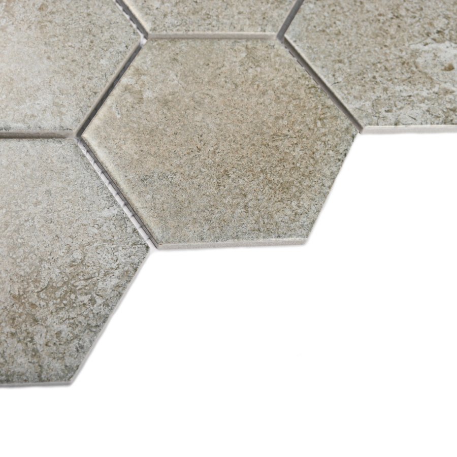 Изображение товара Декоративная мозаика Вива Мозаика Agate Grey 6.5*295.5*256 95*110 29.55x25.9см цвет Серый/серебристый