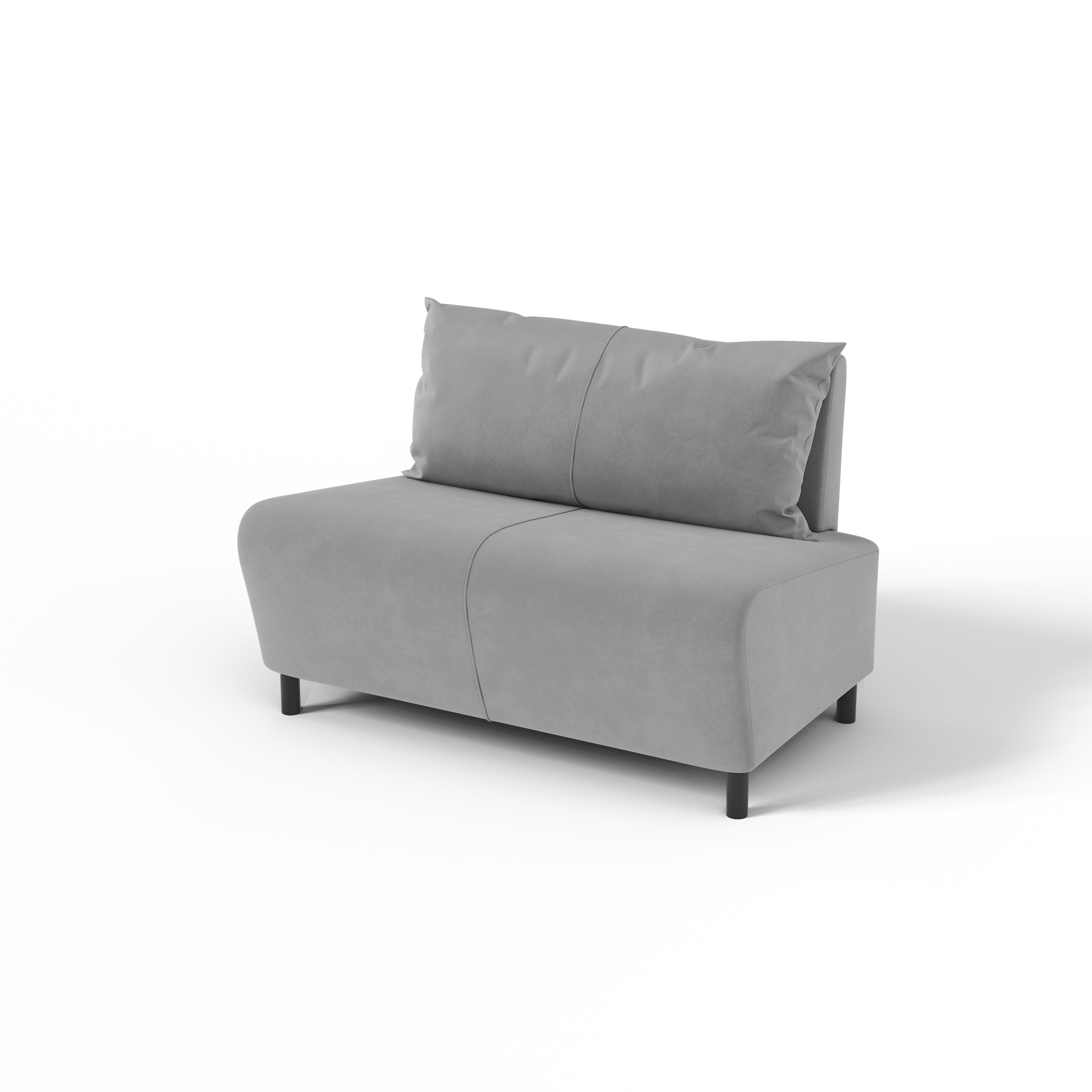 Изображение товара Диван SALON TRON TWIN 100x67x64 см серый велюр