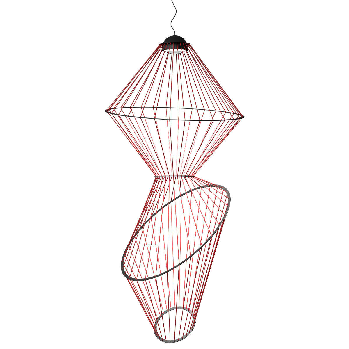 Изображение товара Светильник подвесной светодиодный Loft It Beam 10292-b red 13 м² теплый белый (желтый) свет цвет красный