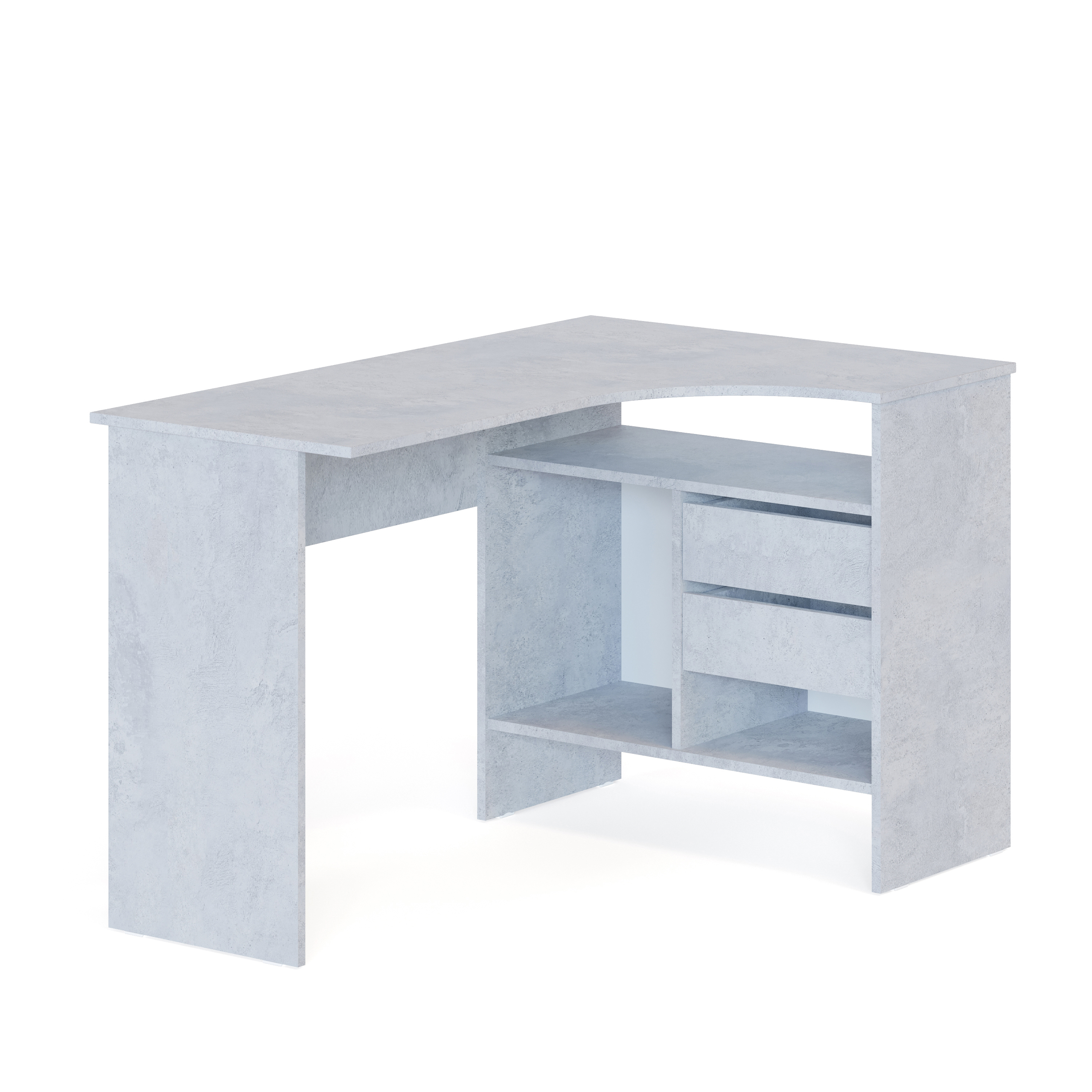 Изображение товара Угловой письменный стол СПМ-505П из ЛДСП цвет бетон