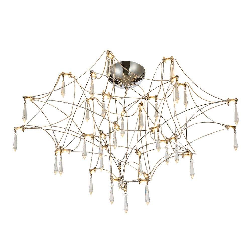 Изображение товара Люстра потолочная светодиодная ST LUCE SL6601.102.78 для помещения 10 м² серебристый