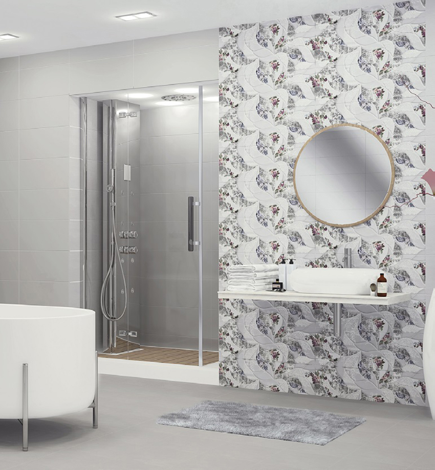 Изображение товара Настенная плитка Eletto ceramica 506941201 24.2x70 см серый Malwiya